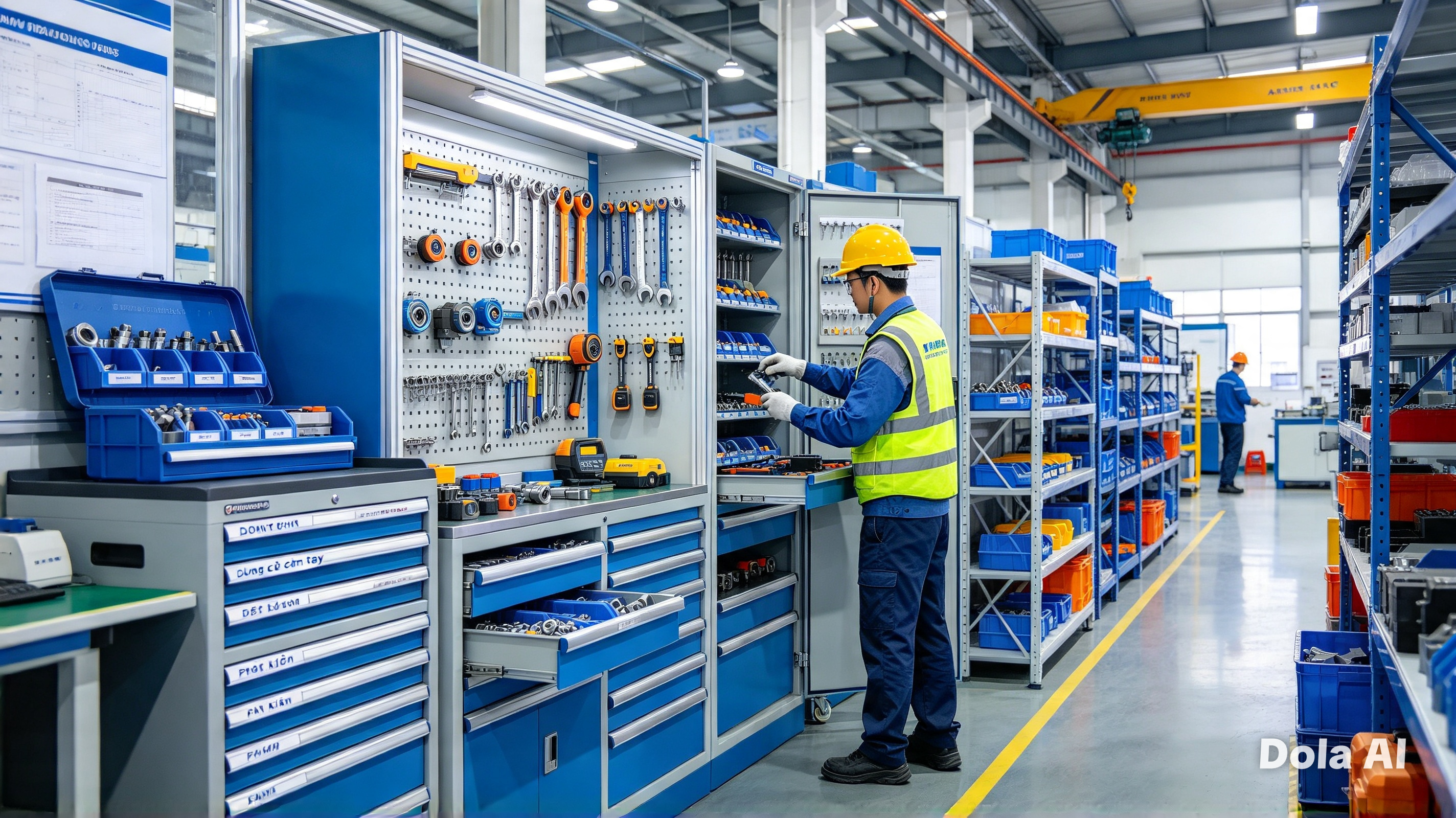 Tủ dụng cụ và kệ dụng cụ: giải pháp lưu trữ tối ưu cho nhà máy?
